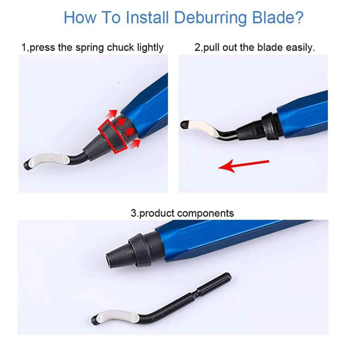 ABIY-3D 인쇄 도구 키트, 디버링 도구 3D 인쇄 버, 3D 프린터 모델, 수지 모델용 3단 USB 전기 로터리 펜