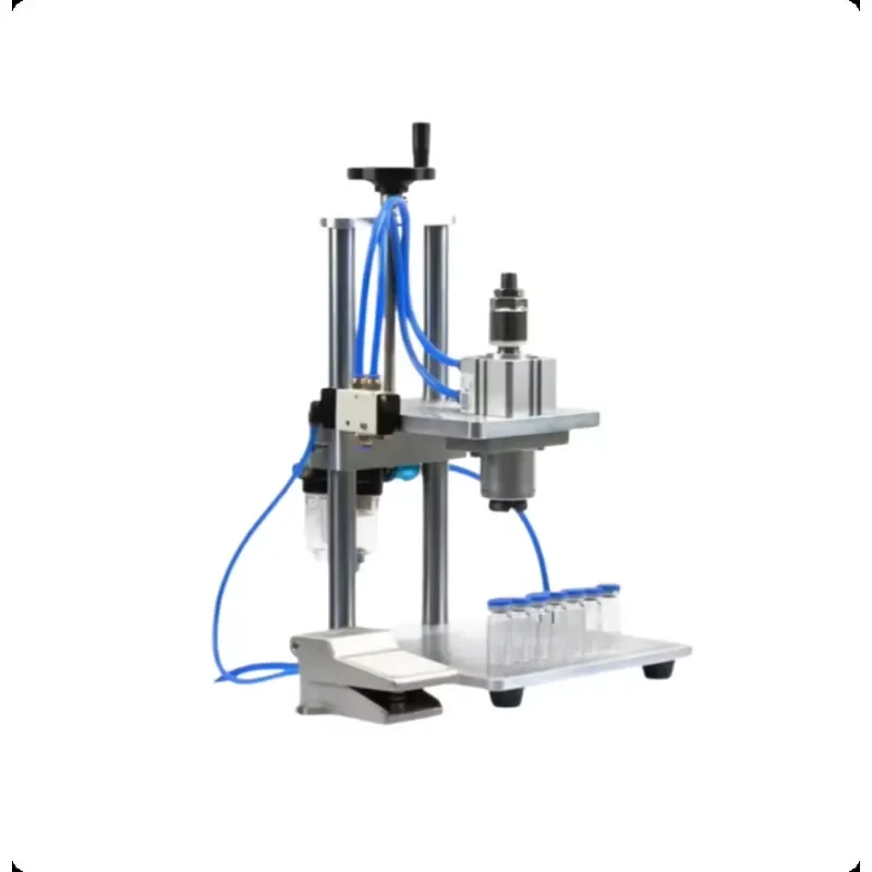 Commercial Semi-Automatic Vial Capping Machine with Pedal Installed to Press for Operations Ampoule Capper with High