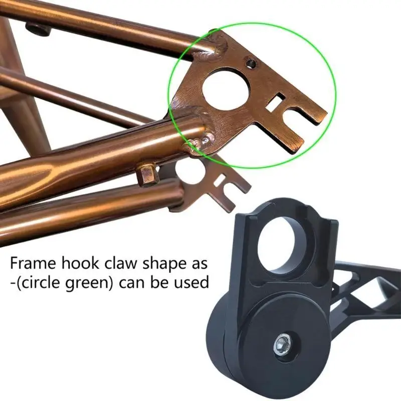 

652F 5/6/7 Speed Chain Tensioner, Folding Bicycles Chain Stabilizer, Aluminum Alloy Folding Bikes Chain Tensioner Stabilizer