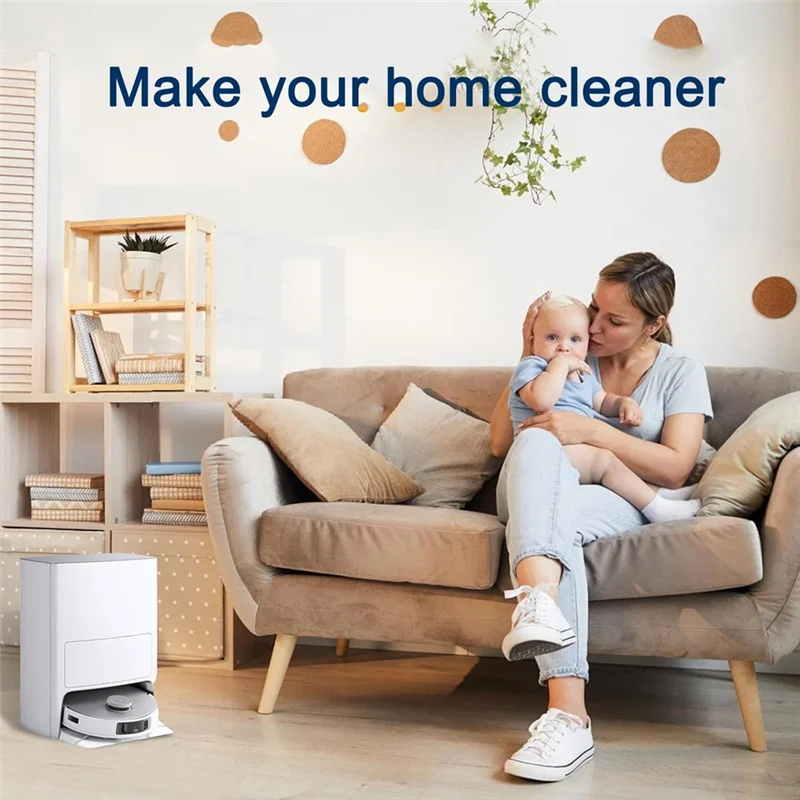 BAAM-Für Eufy X10 Pro Omni Staubsauger Hauptseitenbürste Hepa-Filter Mopp Tuch Staubbeutel Zubehör