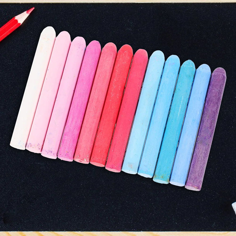 

48Pcs Water Soluble Chalks Dust Free Multifunctional Chalk for Blackboard Sidewalk Drawing Craft Chalk Chalks Painting Supplies