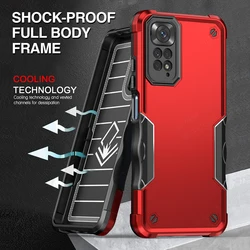 PC Hard Shockproof Armor Case For xiaomi redmi note 11 case redmi 10c 11t poco x4 m4 pro x3 Soft Tpu Camera Protect Cover Coques