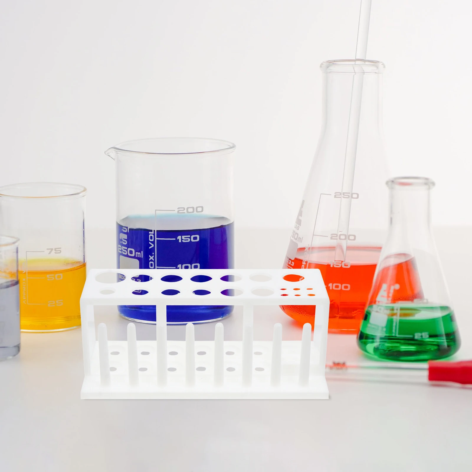 

Laboratory Test Tube Rack Stand Shelf Plastic Material Storage Holder For Tubes Scientific Research Industrial Colleges