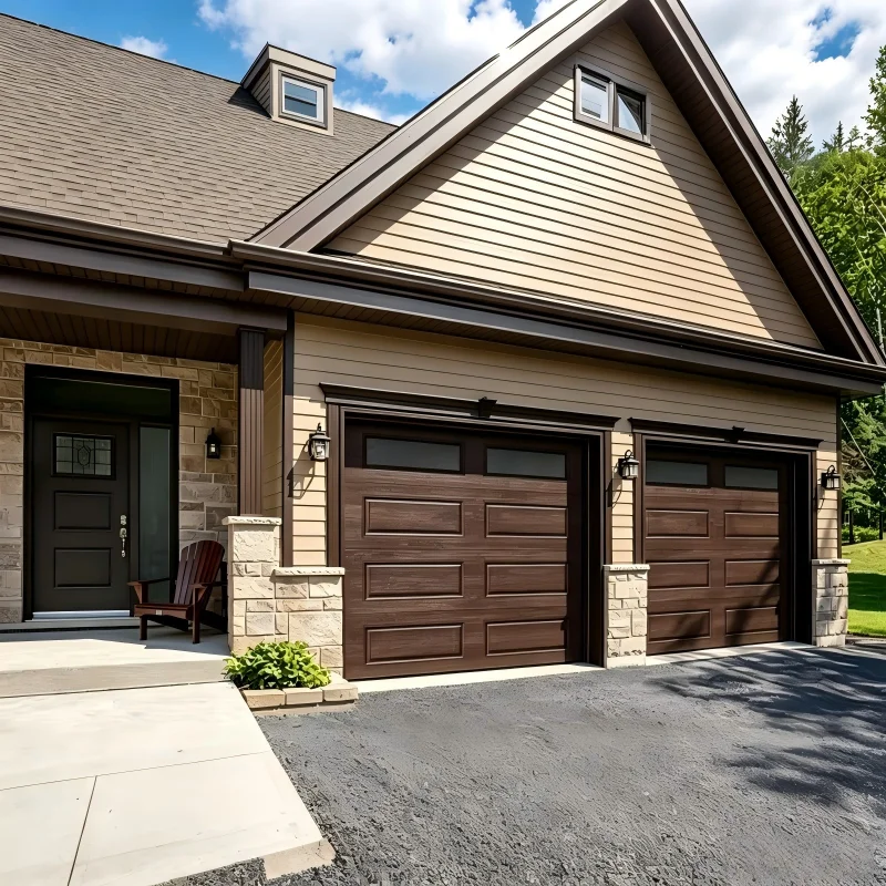 Any Size Custom Multi Color Optional Aluminum Garage Door Fluorocarbon Coated Fade Free Remote Auto Personalized Home Entry Door