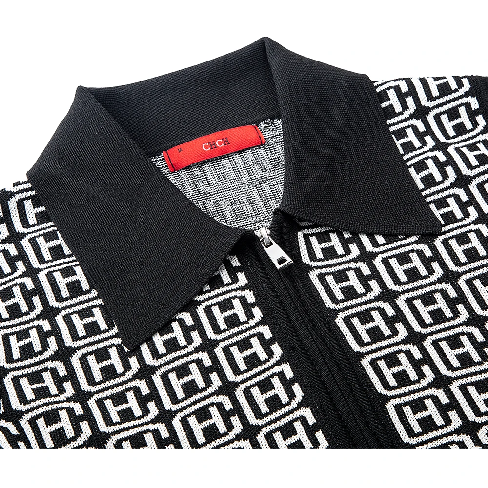 CHCH FAMILY 2023 Summer New Women's Sleeveless Dresses A-Line Letter Zipper Front Straight Ladies Polo Dress