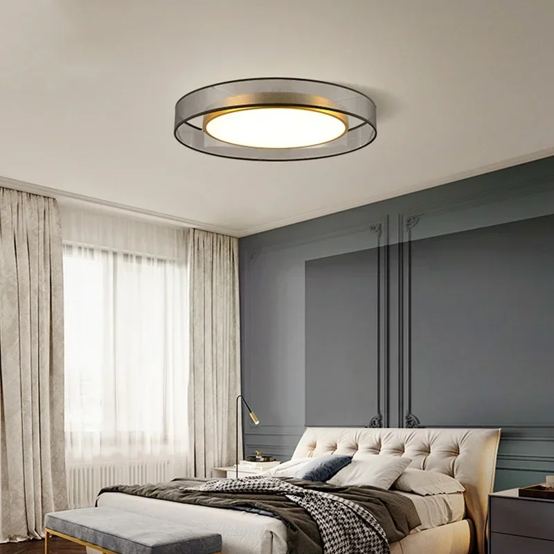 Nordic Circular Ceiling Lights Dimmable Bathroom Bedroom Corridor Pendent Lamp Home Decor Lighting Lusters Luminaires 220v 110v
