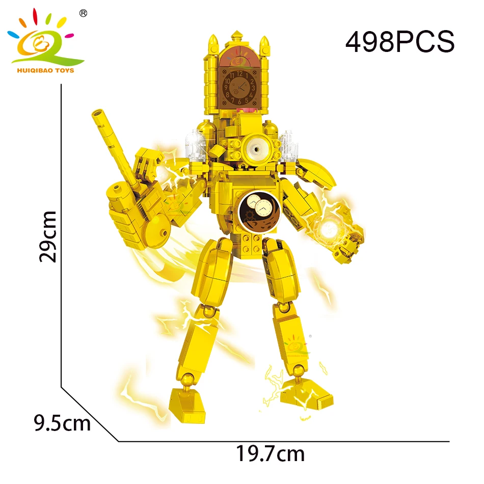 Huiqibao Diy Skibidi Wc Man Monitor Man Bouwstenen Set Titan Speaker Man Titan Camera Model Bakstenen Speelgoed Voor Meisjes Volwassen