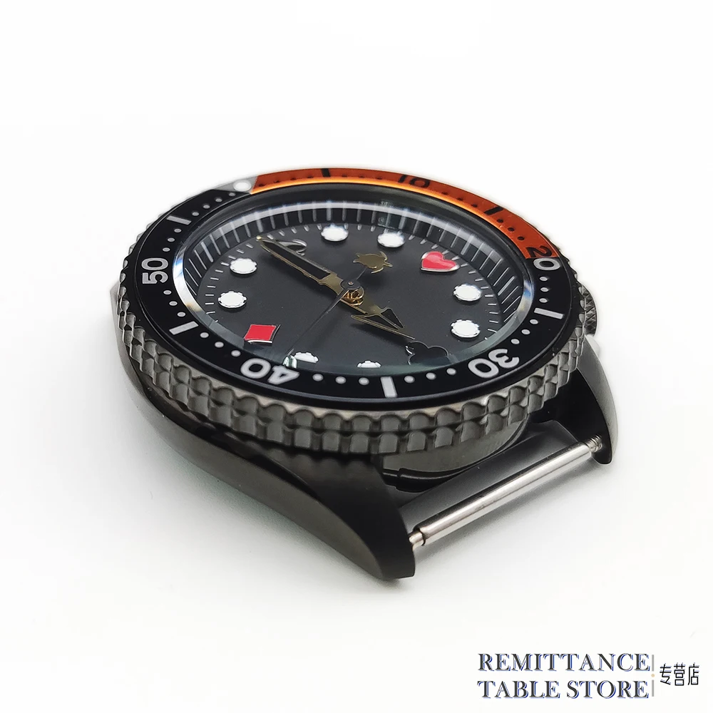 Men\'s Watch Head Sapphire Glass Japan NH35 Automatic Mechanical Poker Dial Waterproof Stainless Steel Diving Luxury Clock