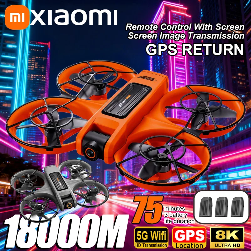 Xiaomi S156 GPS Drone 8K Professional HD 360° Wide Angle Dual Camera 5G WIFI Brushless Motor Intelligent Obstacle Avoidance UAV