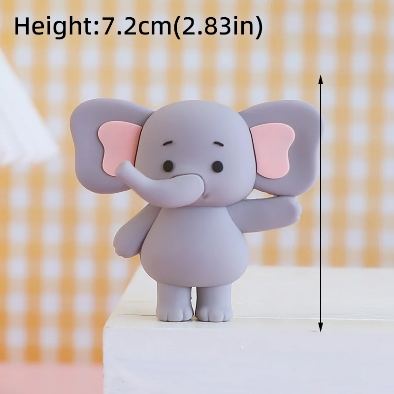 Niedlicher Baby-Elefant-Kuchenaufsatz für den 1. und 2. Geburtstag, Junge, Mädchen, Geschlechtsoffenbarung, Babyparty, Kinderparty, Feier-Deko-Set – Detail 10