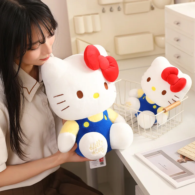 Sanrio Hello Kitty pluche klassieke zithouding speelgoed zacht en schattig lichaamskussen pop