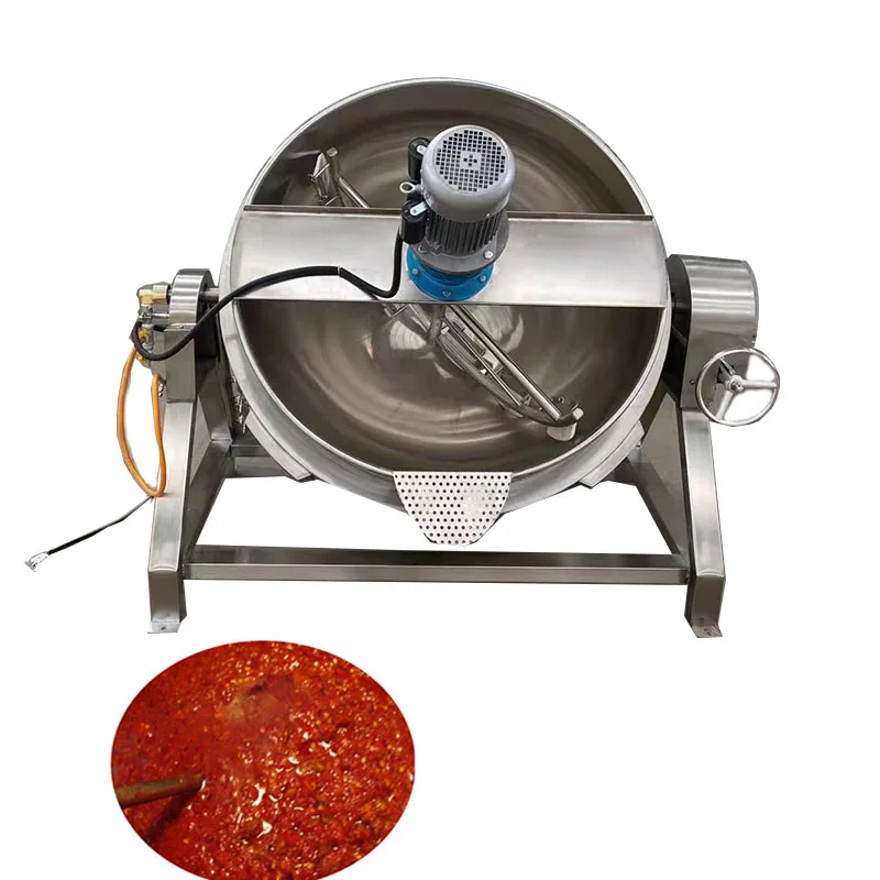 

Чайник с газовым подогревом и мешалкой, 100 л/200 л, чайник с двойной рубашкой и миксером