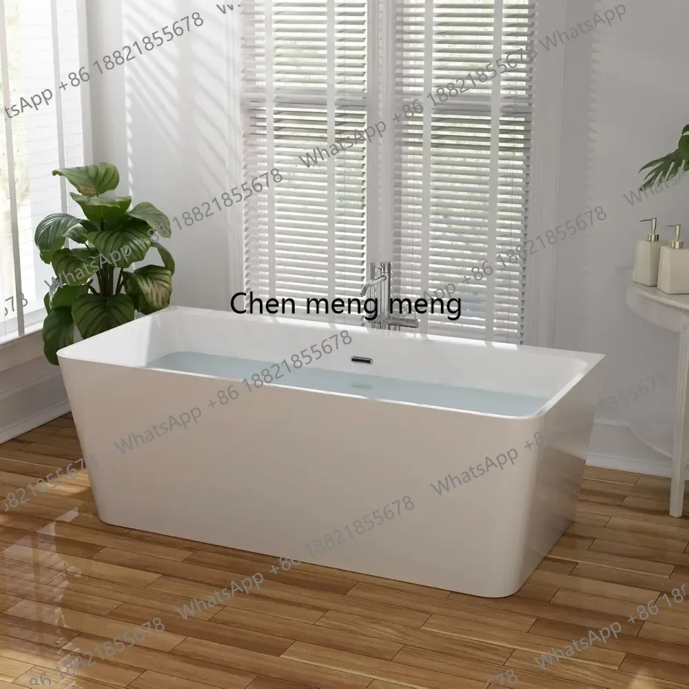 

67" Luxury Acrylic Soaking SPA Tub Modern Bathtubs Model 67FT1516, White Bathtubs