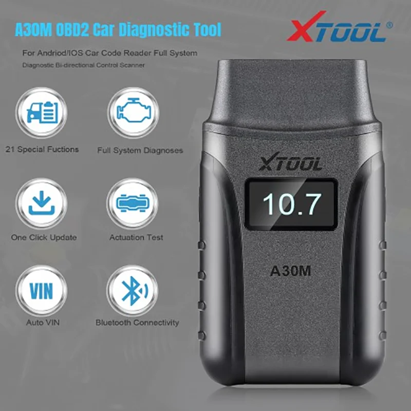 Picture 3: Full System Diagnostic Tool XTOOL A30M OBD2 Bi-directional Control Scanner for Andriod/IOS Car Code Reader