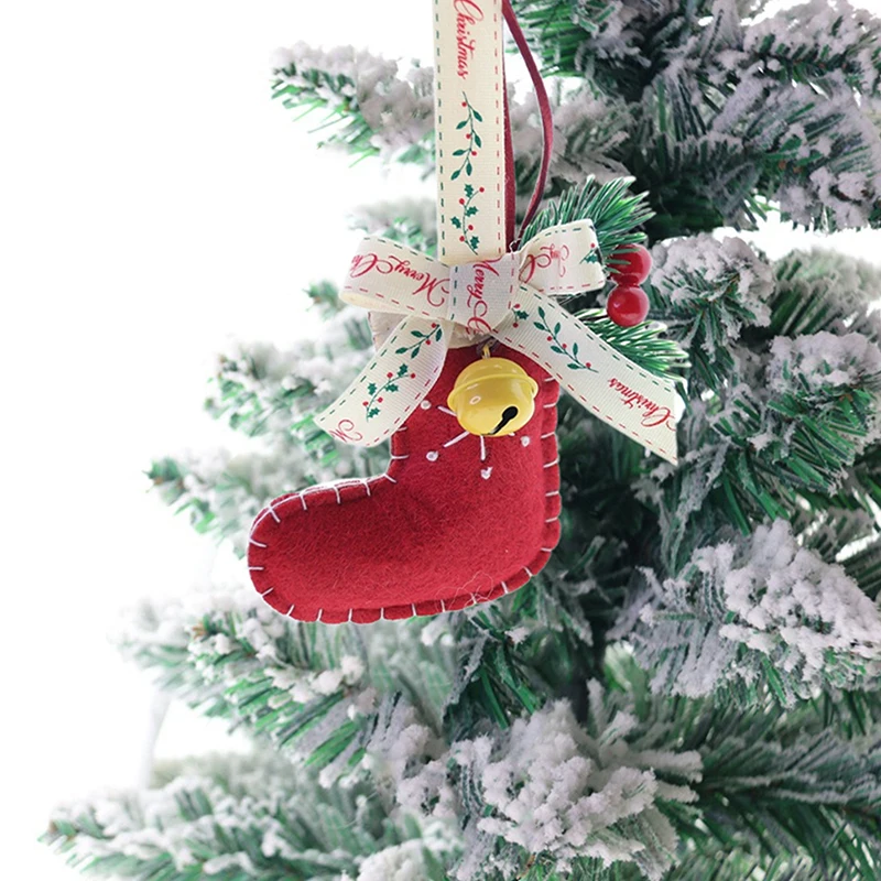 Árvore de natal pendurado ornamentos sinos decorações de presente acessórios do carro decoração festiva pequenos encantos pendurados perfeito para o feriado