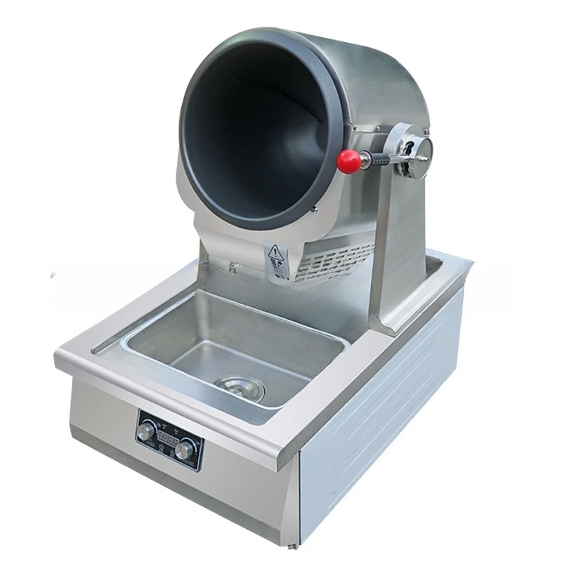 Commercial cooking machine, automatic roller fried rice machine 220V fast food catering fried powder electromagnetic