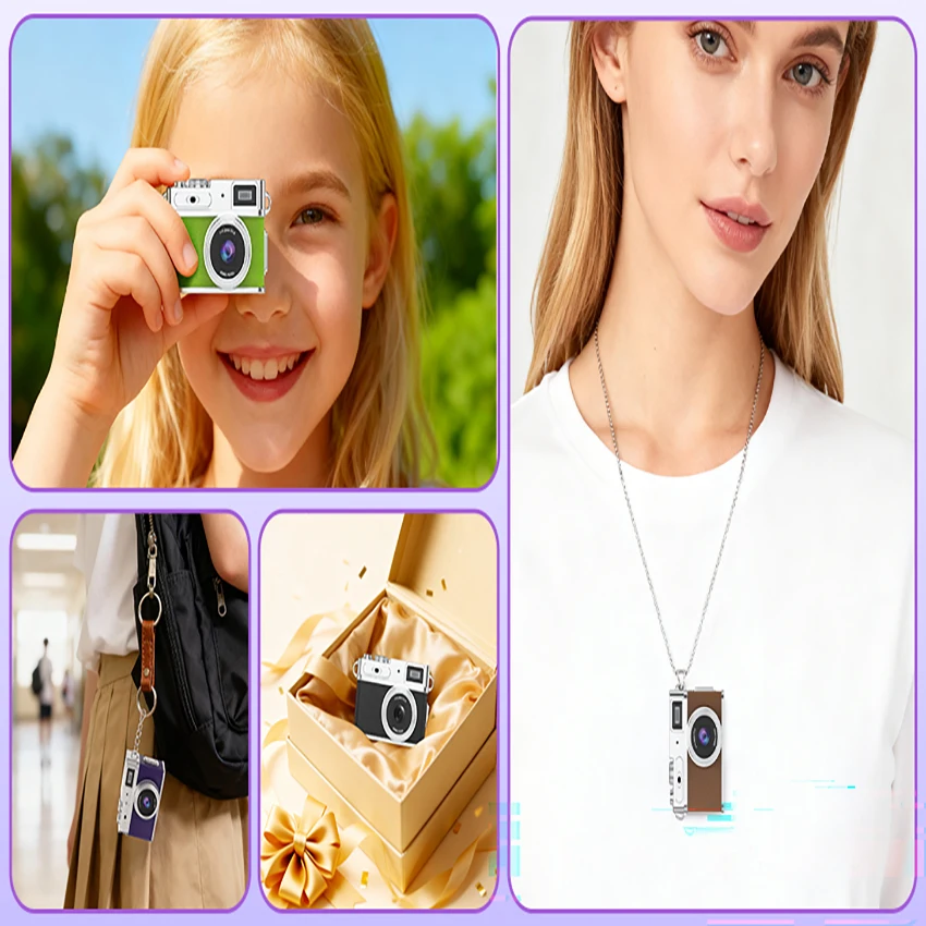 Simple Point And Shoot Camera 1080P Pocket Digital Video Recorder Portable Mini Camera With 096 Inch IPS Color Screen And LED Fl