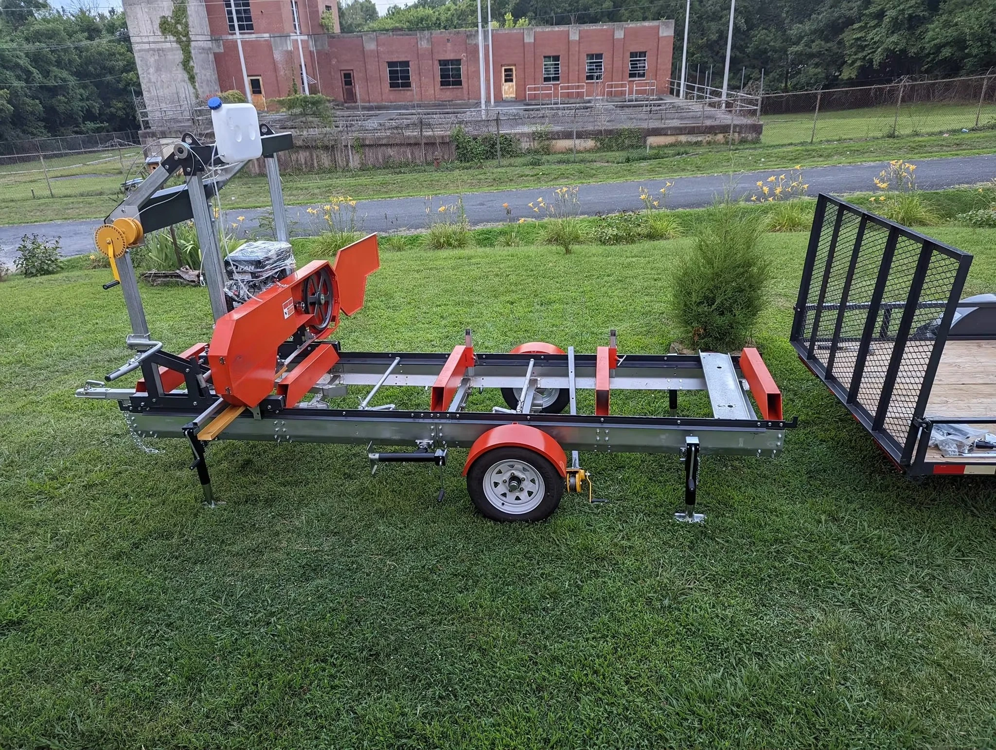 Hot Sale Horizontal Log Band Saw Mill with Electric Engine Portable Woodworking Sawmill