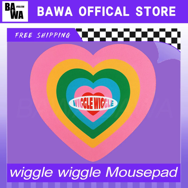 

Коврик для мыши Wiggle, утолщенный противоскользящий коврик для мыши, офисный милый креативный игровой коврик для мыши для настольных компьютеров, аксессуары
