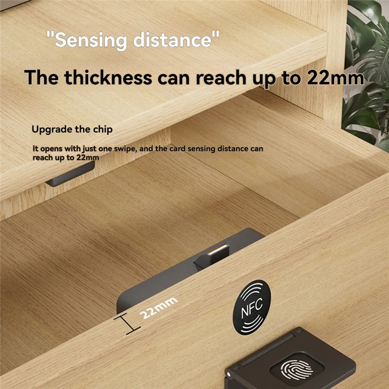 ABJF-Drawer قفل خزانة الملابس قفل إلكتروني حريزعلى الأطفال لا الحفر سلامة قفل الباب الكهربائي لأمن خزانة المنزل