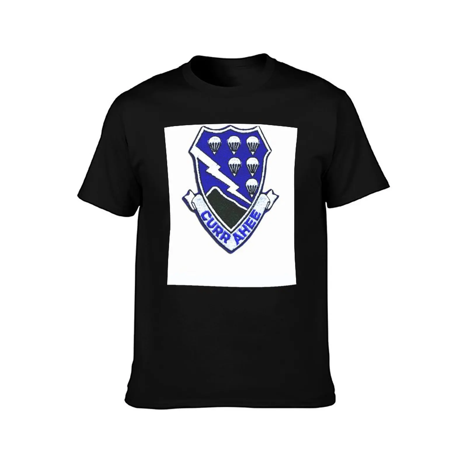 Currahee Patch 101st Airborne T-Shirt Sports Basic Short Sleeve T-Shirt