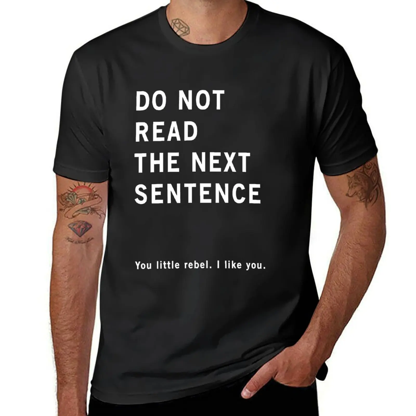 Do not read the next sentence T-Shirt boys animal print blacks quick-drying animal prinfor boys Men's t-shirts