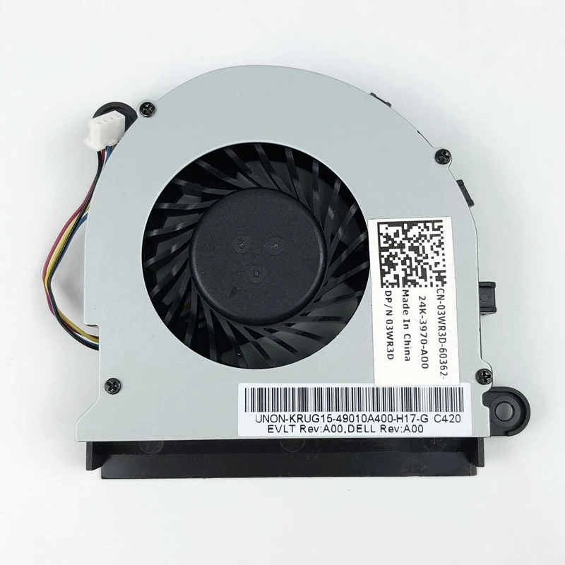 New Original laptop CPU Cooling Fan for Dell Latitude 5520 E5520 E5520M Cooler Radiator 03WR3D 3WR3D MF60120V1-C140-S99