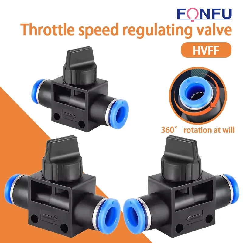 

HVFF Pneumatic Air 2 Way Quick Fitting Push Connector Tube Hose Plastic Pneumatic Parts Connector Joint Fitting 4 6 8 10 12mm