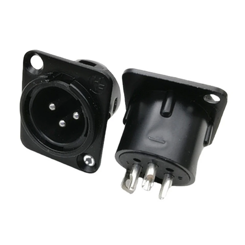 High Quality XLR Jack Panel Audio Equipment Male & Female Microphone Jack Panel Mount Plastic XLR For Patch Bay