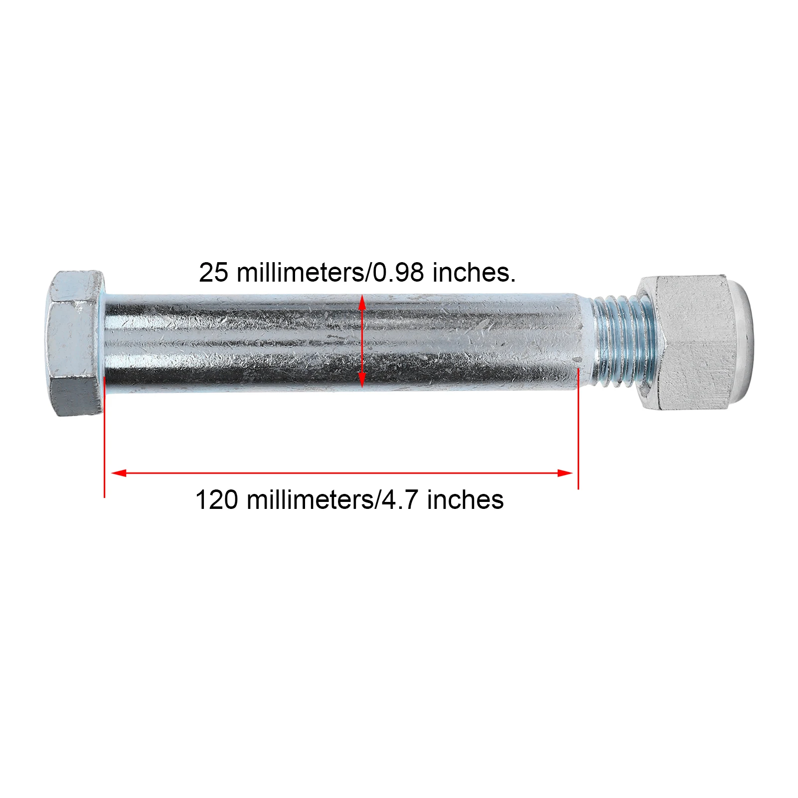 2 Stuks Graafmachine Pin 25 Mm Mangaan Staal Slijtvast Graafmachine Link Pin Graafmachine Graafmachine Accessoires