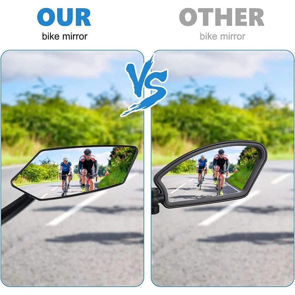 

Сейф 360° ° Вращающееся велосипедное зеркало, отражатель, аксессуары, зеркало заднего вида для мотоцикла, регулируемые поворотные велосипедные зеркала