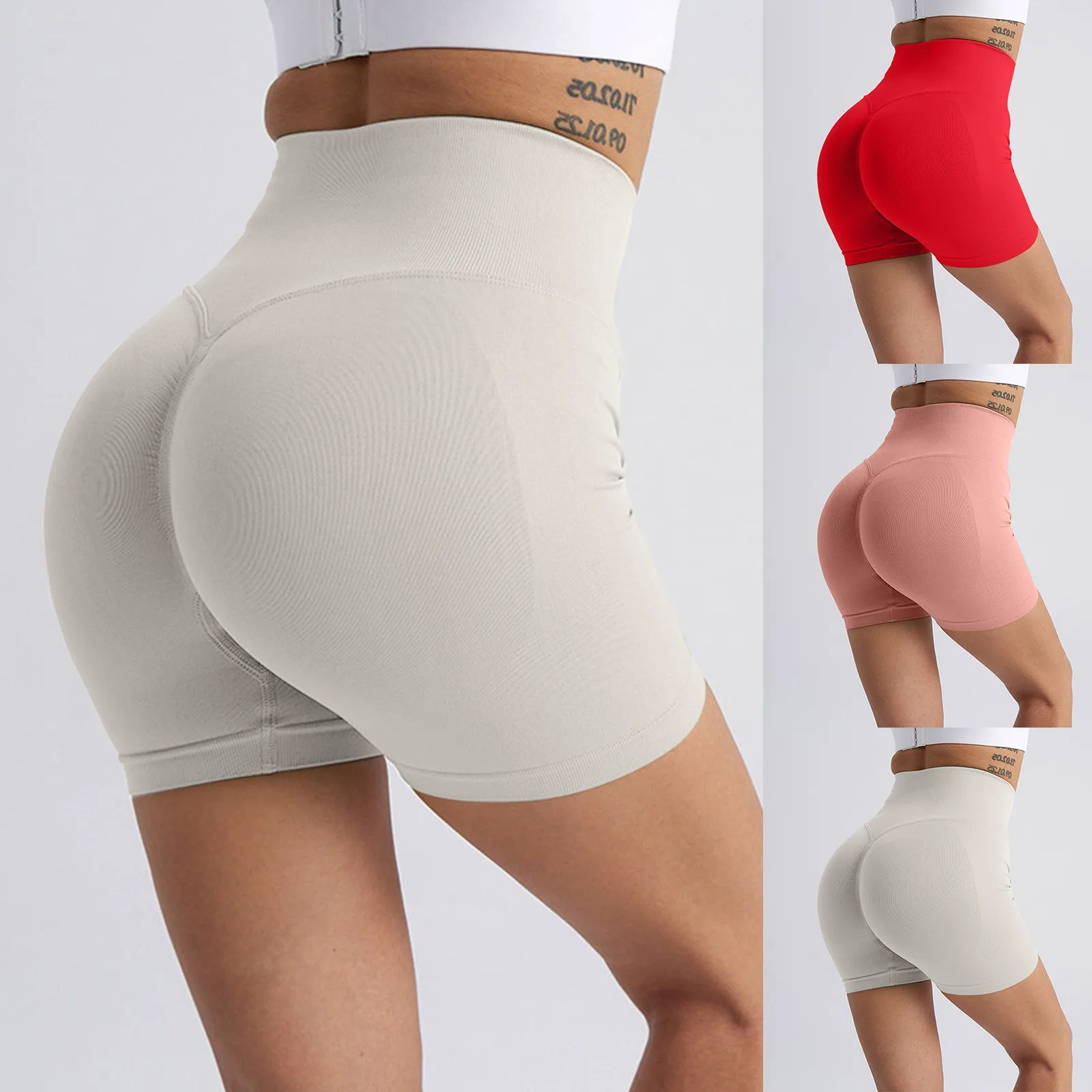 Short dynamique pour femme, legging d'entraînement court, pantalon de yoga sans couture, taille haute, vêtements de sport, vêtements de fitness, streetwear, 2024