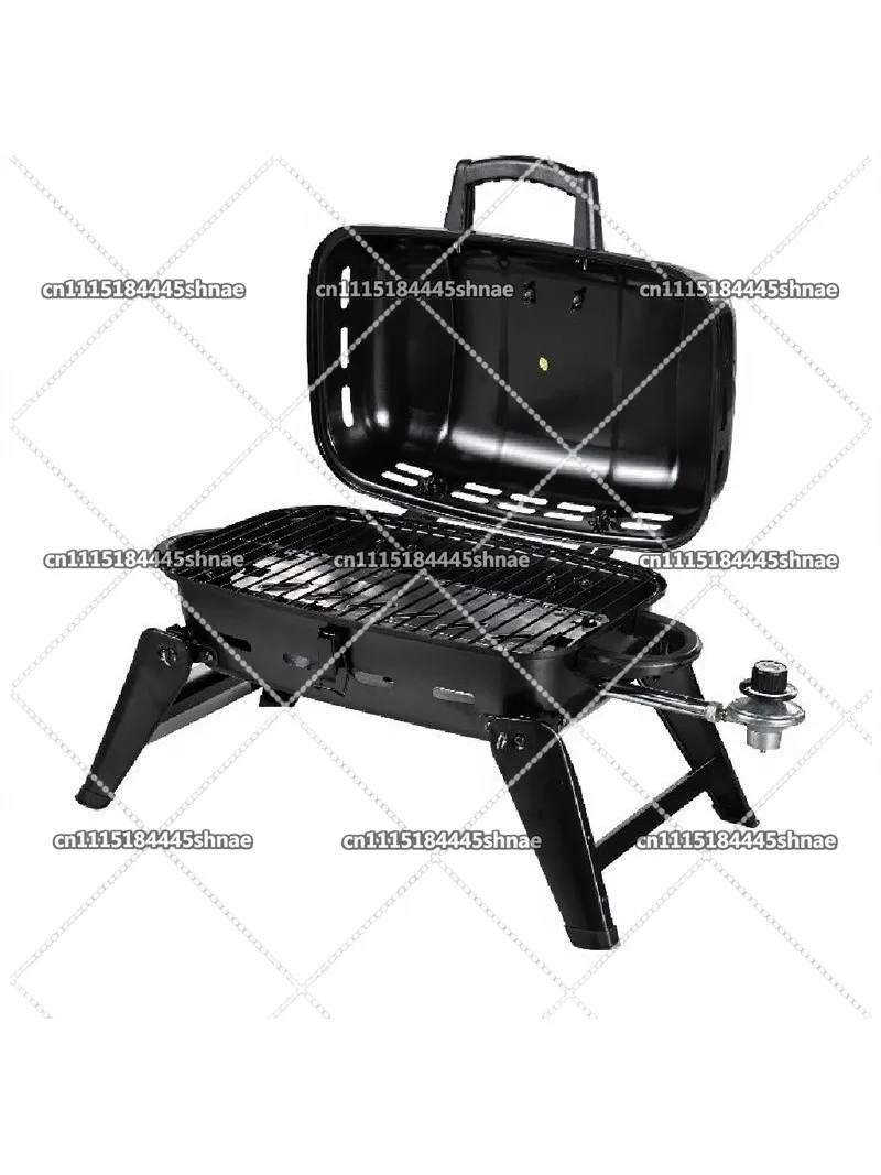 Tabletop BBQ Outdoortdoor Profoldingrtable Gas Smoker Grill Matt Steel Carton Black Portable and Foldable Tabletop Powder Coated