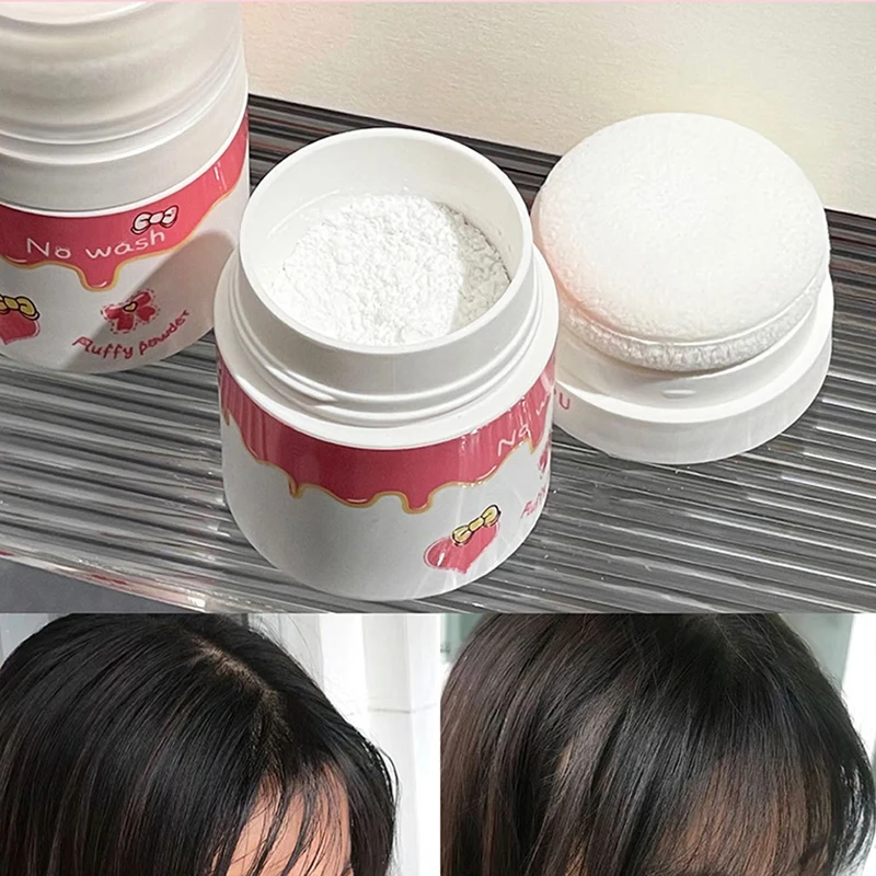 No-wash Oil Control Hair Fluffy Powder Instantly Natural Dry Hair Effect Increase Hair Volume Hair-Line Shadow Contouring Powder