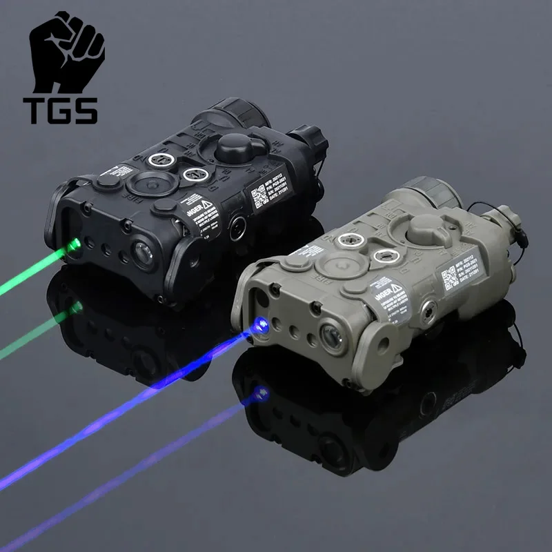 

Laser NGAL L3 Red Dot Green Blue Laser Flashlight LED Strobe Nylon Battery Case Picatinny Rail Airsoft AR15 Accessories PEQ DBAL