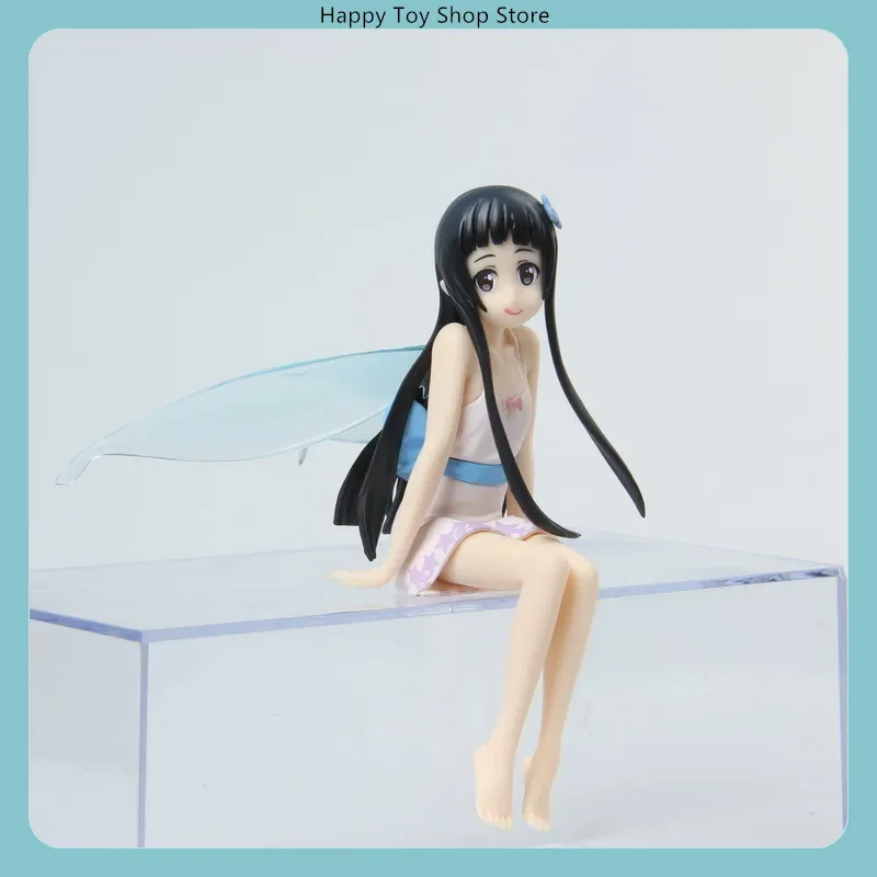 Figura de Anime de 12 cm de Yui Elf en Posición Sentada de Sword Art Online, Modelo de Estatua Coleccionable, Decoración de Escritorio, Juguete, Regalo para Fans