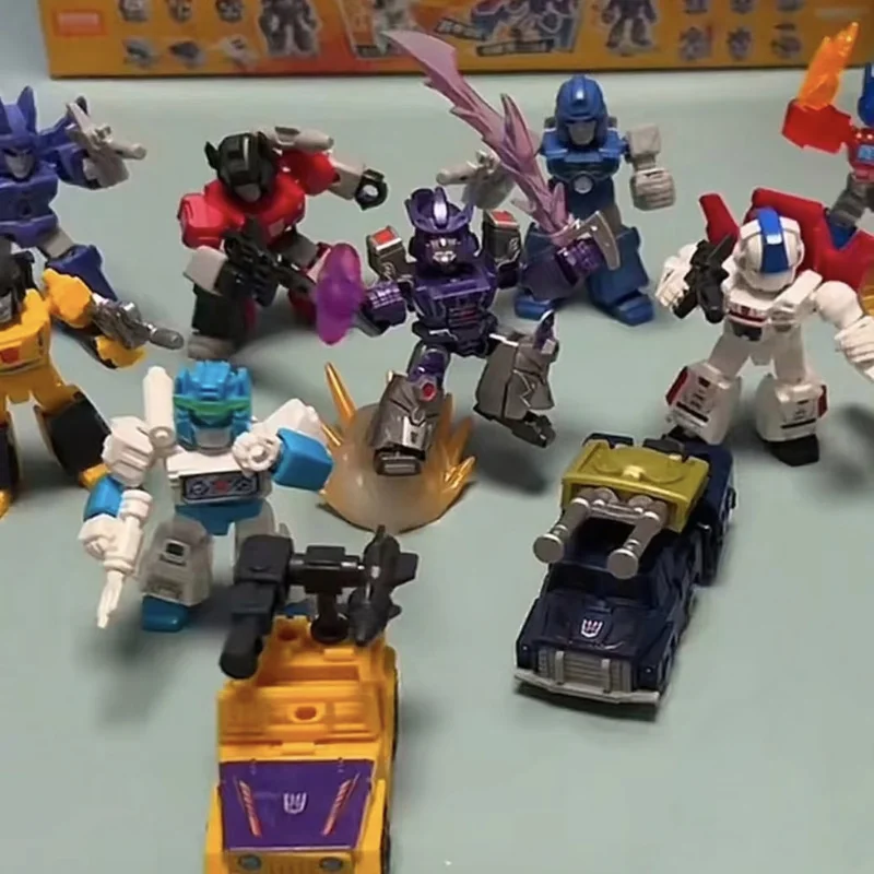 Blokee Transformation Defender V5 Mini OP Jetfire Skyfire Galvatron Blind Box Action Figures Assembly Model Kit Toy Onslaught view 6