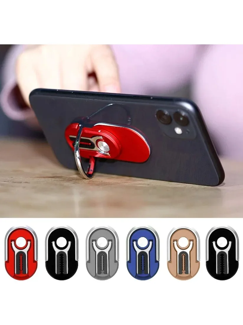 Anneau de doigt support de téléphone support universel Mini support de téléphone rotatif pour voiture évent téléphone portable autocollant arrière pliable