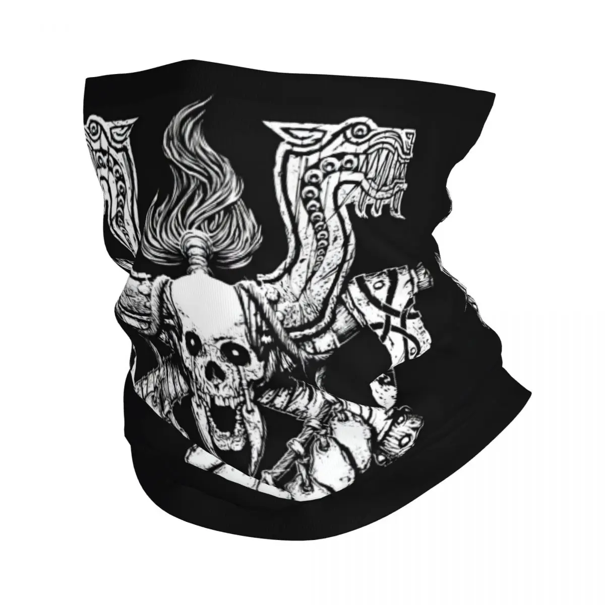 Berserker Viking Scarf Neckerchief Neck Face Mask Polyester