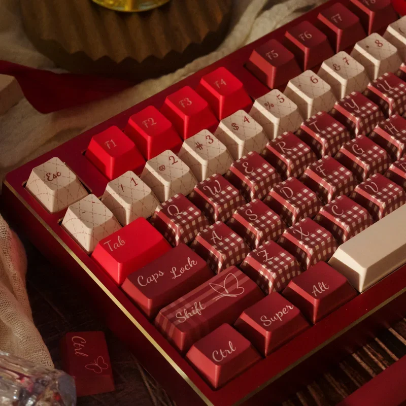 

Red Bean Nanguo Original PBT Five-sided Hot Sublimation Small Full Set of Girls Personality Original Keycaps