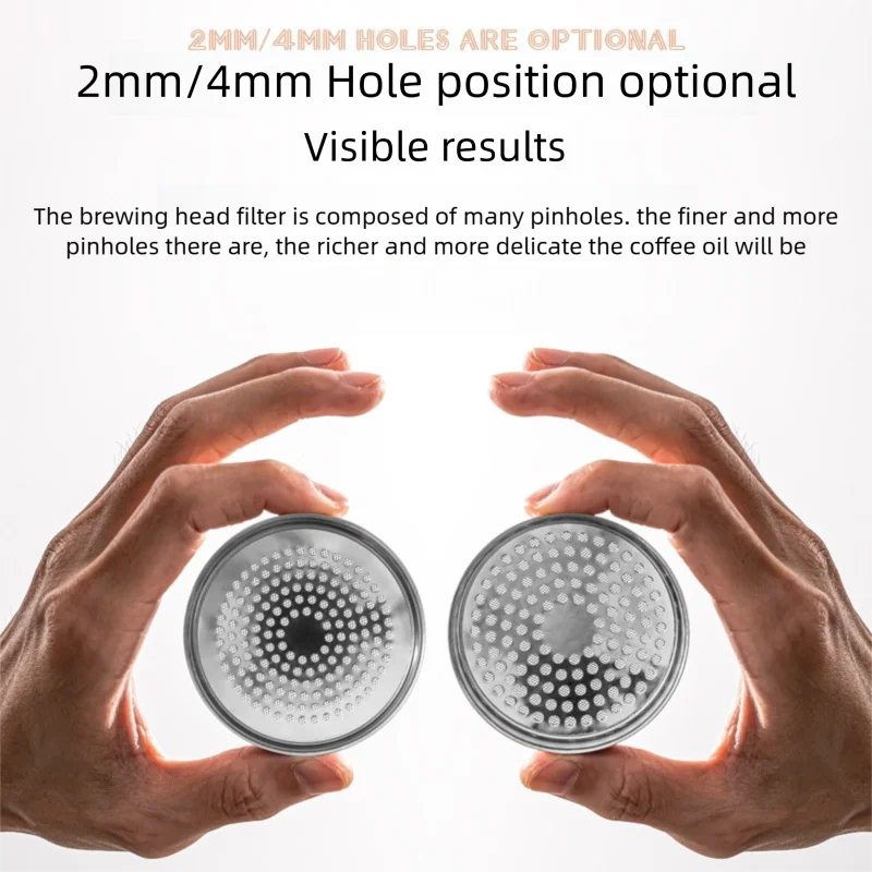 58mm Espresso Shower Screen 2mm Stainless Steel Brew Head Filter Mesh Replacement For E61 Faema Rancilio Group Head