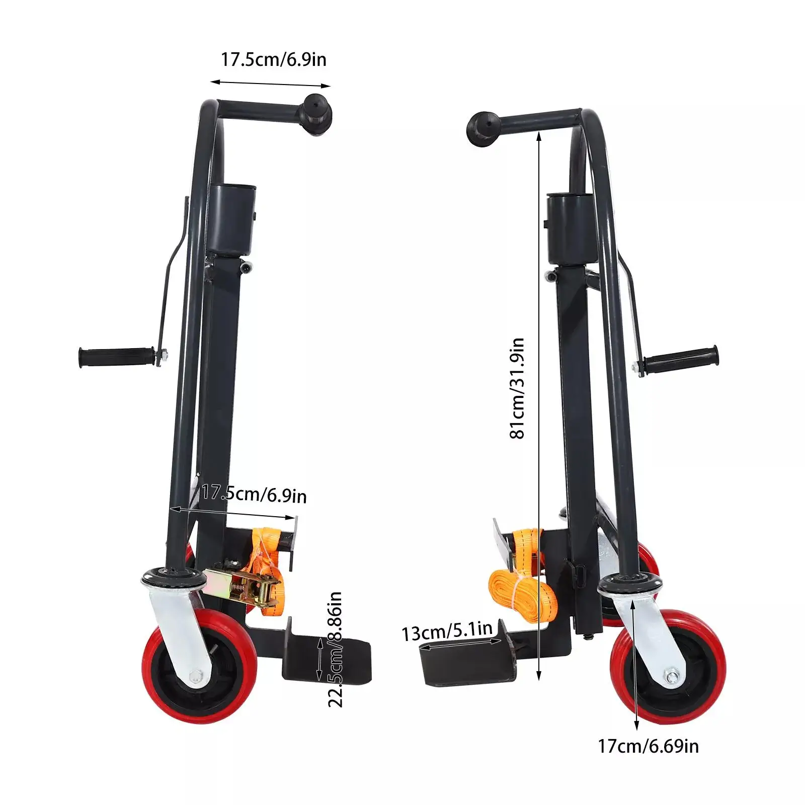 عجلات شاحنة البليت، عجلات شاحنة الرفع، أداة نقل الأثاث اليدوي، محرك التعامل مع الأثاث عالي التحمل 499 كجم/1100 رطل جديد