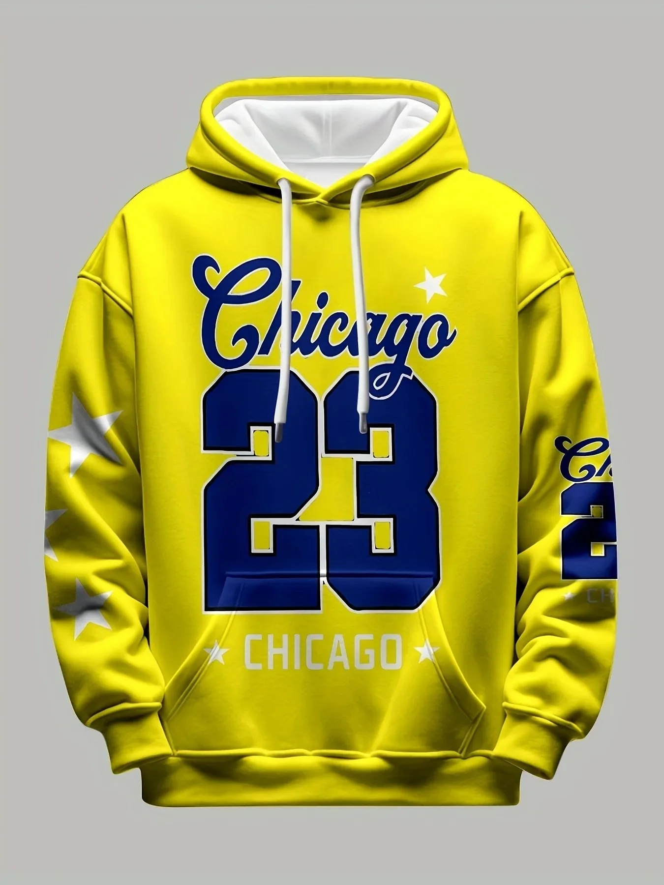 

Men's hooded sweatshirt autumn/winter men's Chicago 23 pattern hoodie men's unisex pullover hip-hop style women's hoodie top