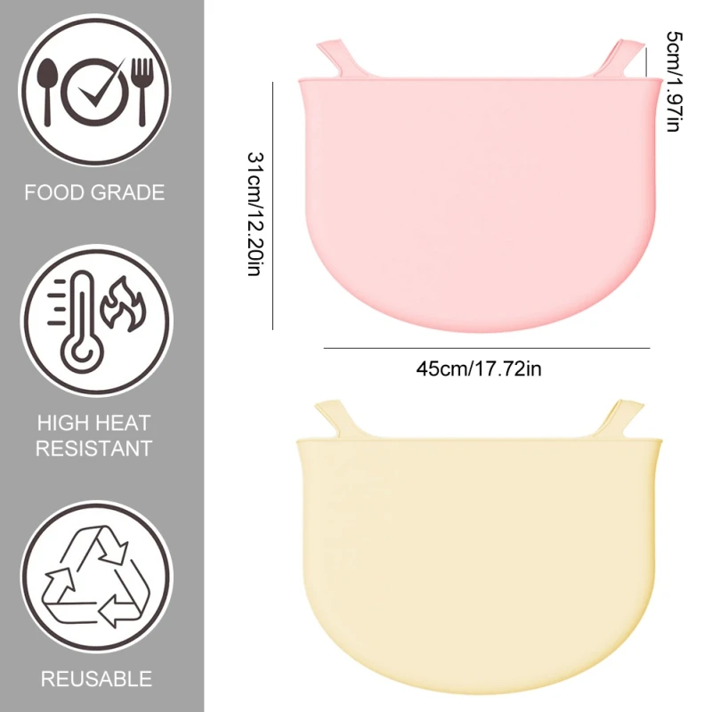 Doublure de mijoteuse pour casseroles en silicone, sacs de cuisson réutilisables, non ald, étanche, résistant à la chaleur, fournitures de cuisine, 8QT, 1PC