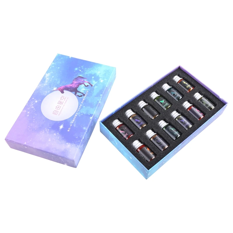 Набор стеклянных ручек с кристаллом, звездным небом, ручка для каллиграфии, блестящая пудра, перьевые ручки, цветные чернила,