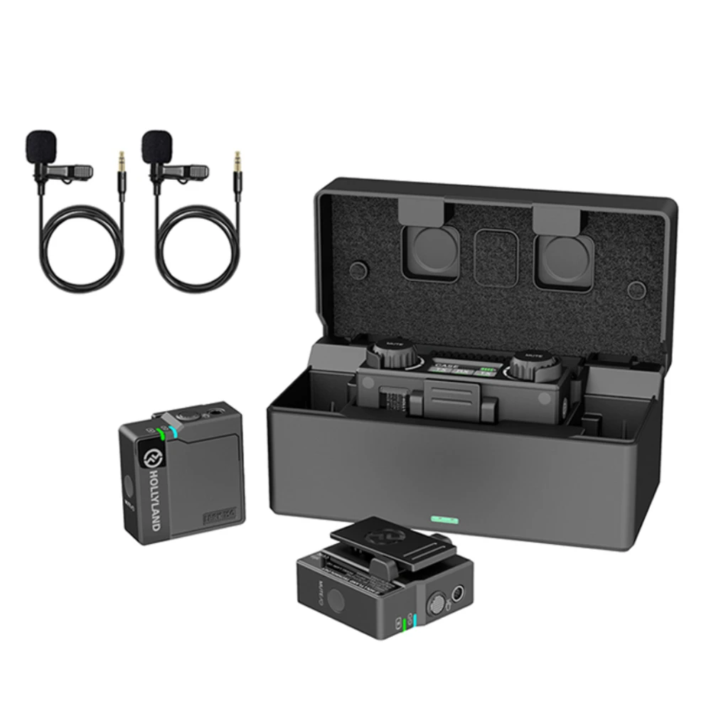 Hollyland Lark 150 2.4GHz Professional Wireless Lavalier Microphone for Live Interview Vlog Photography Wireless Microphone