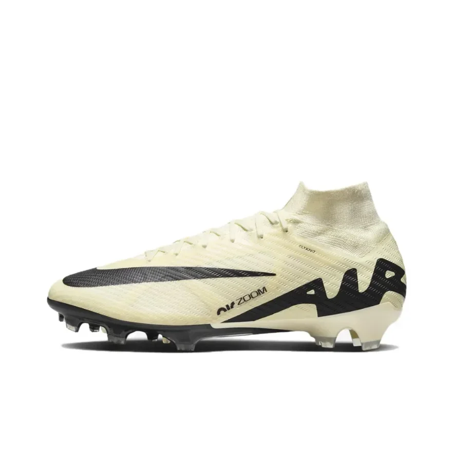 NIKE Mercurial Superfly 9 Elite FG High-Top Men football boots comfortable and stable Soccer shoes cushioning sneaker beige