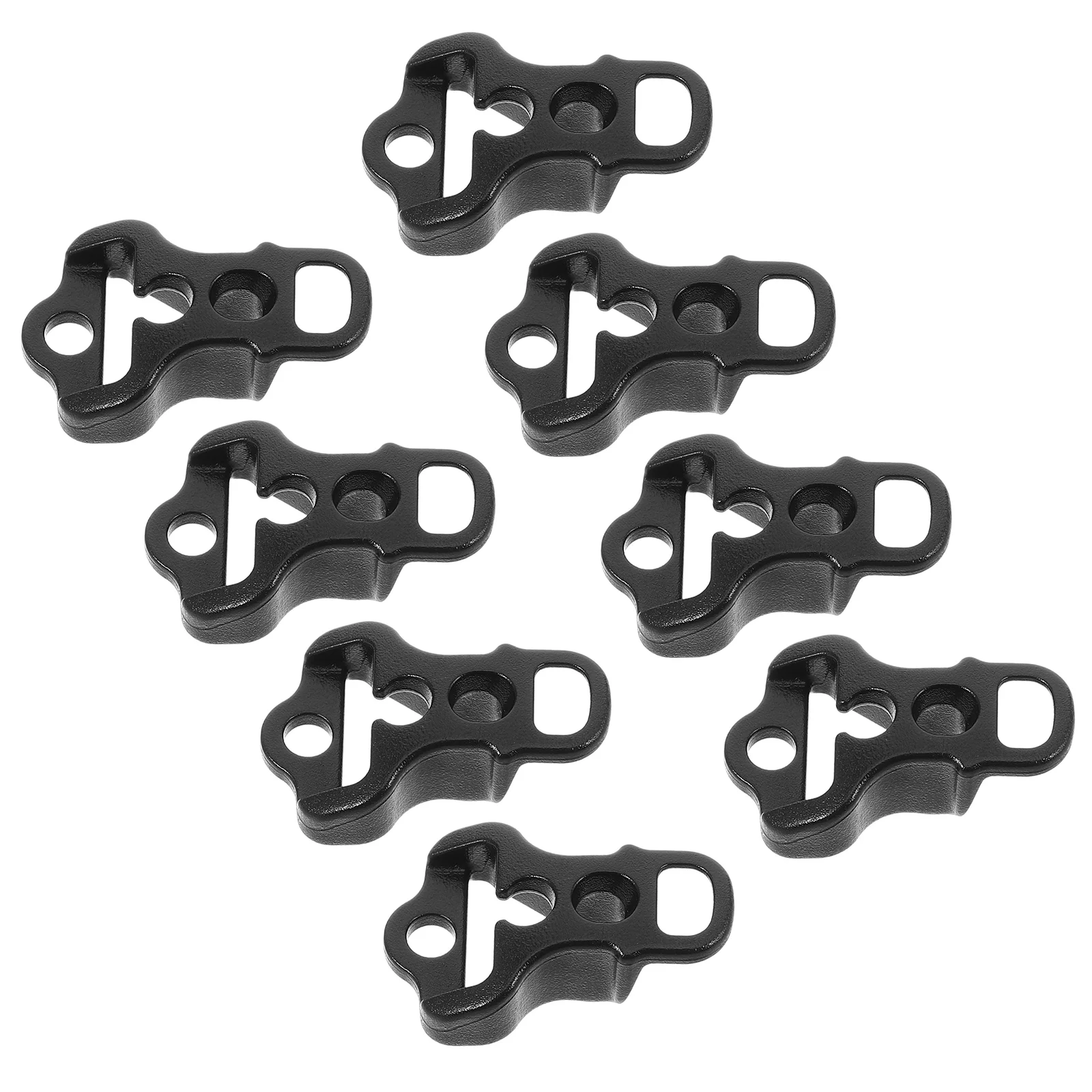 

10 Pcs Tent Wind Rope Buckle Tents Cord Buckles Black Plastic Professional Fasteners