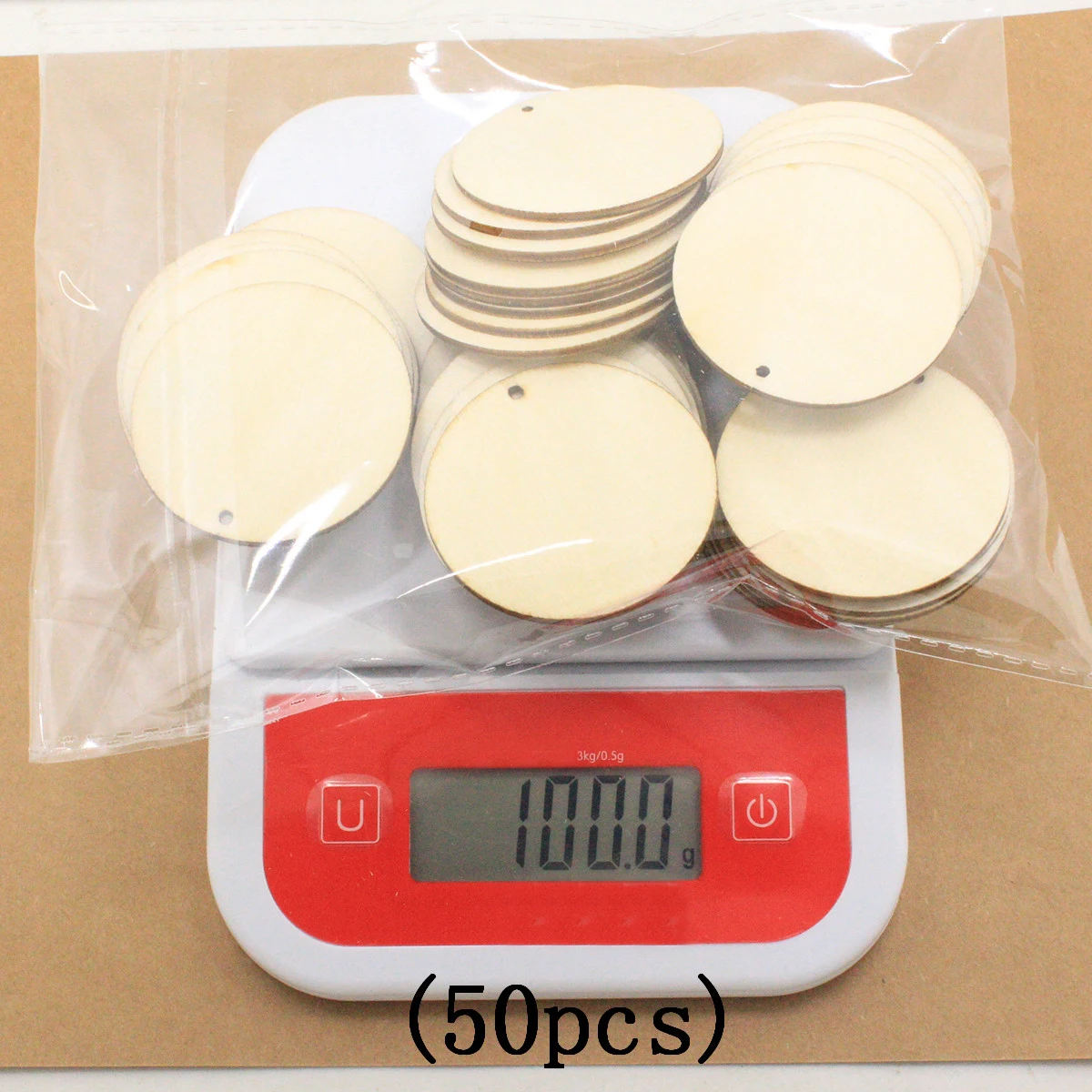 

50pcs Wooden Earrings Dangle Round Shaped Timber Casual Jewelry Ear Accessories Women Creative Design Durable