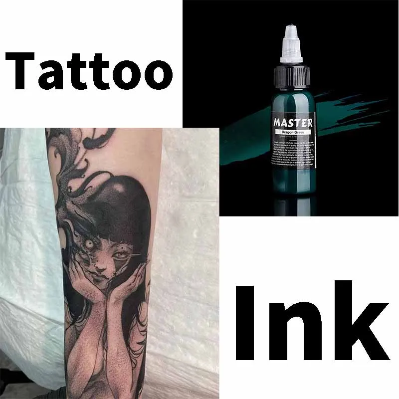 

1 набор профессиональных чернил для татуировок, набор черных пигментов высокого качества, натуральные растения, микроблейдинг, краска, чернила для боди-красоты, художественный гель